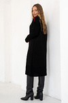 Knitted dress vyshyvanka Verbena (black burgundy scarlet) for chest circumference 88-108 cm